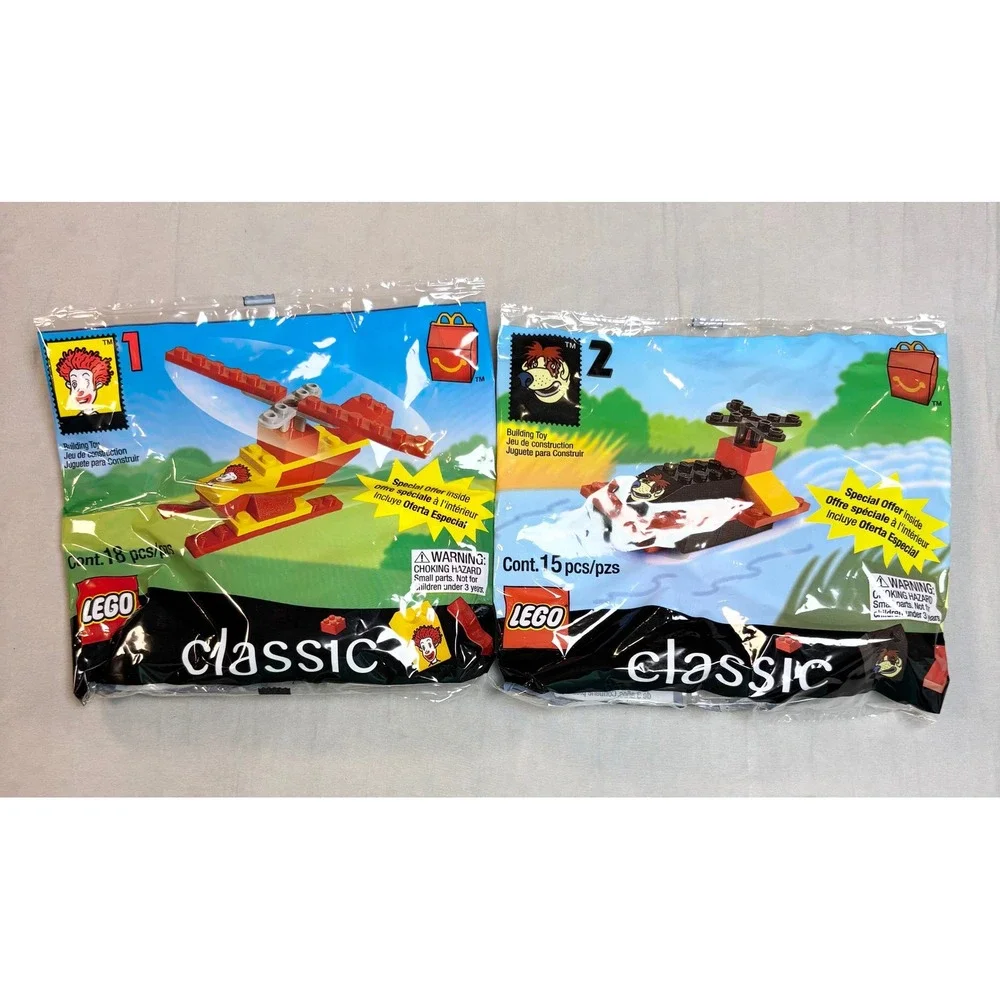 Vintage 1999 McDonalds Happy Meal LEGO Classic Set 1-7 Complete